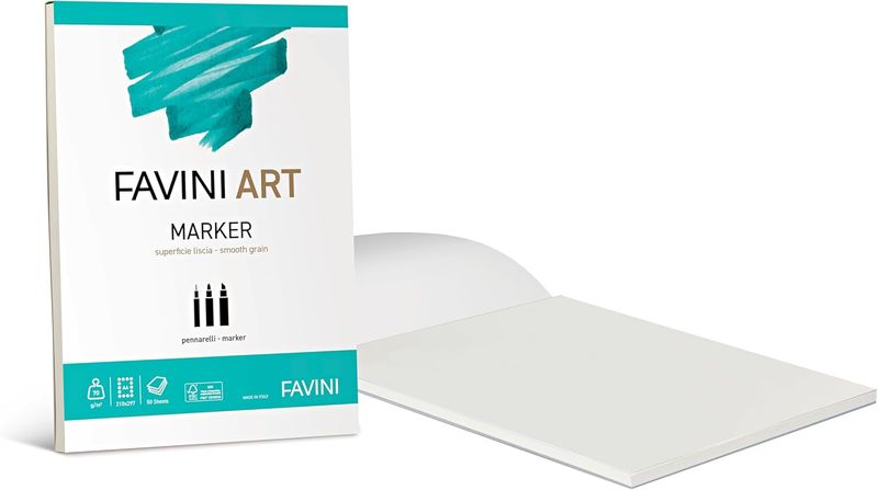 Favini Art A4 Block Glued MARKER 70gr Sheets 50