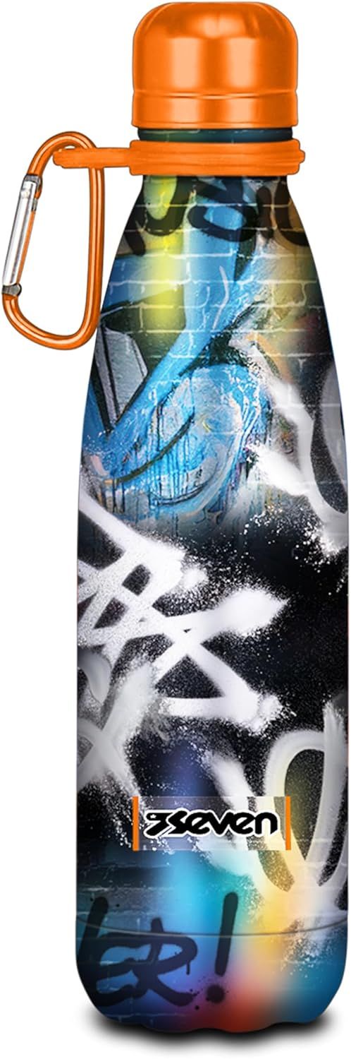Seven Thermal Water Bottle Girl Graffiti