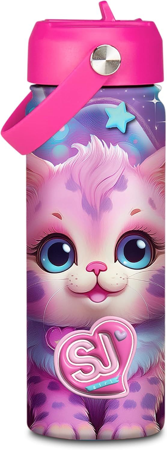Sj Gang Kitten Thermal Water Bottle