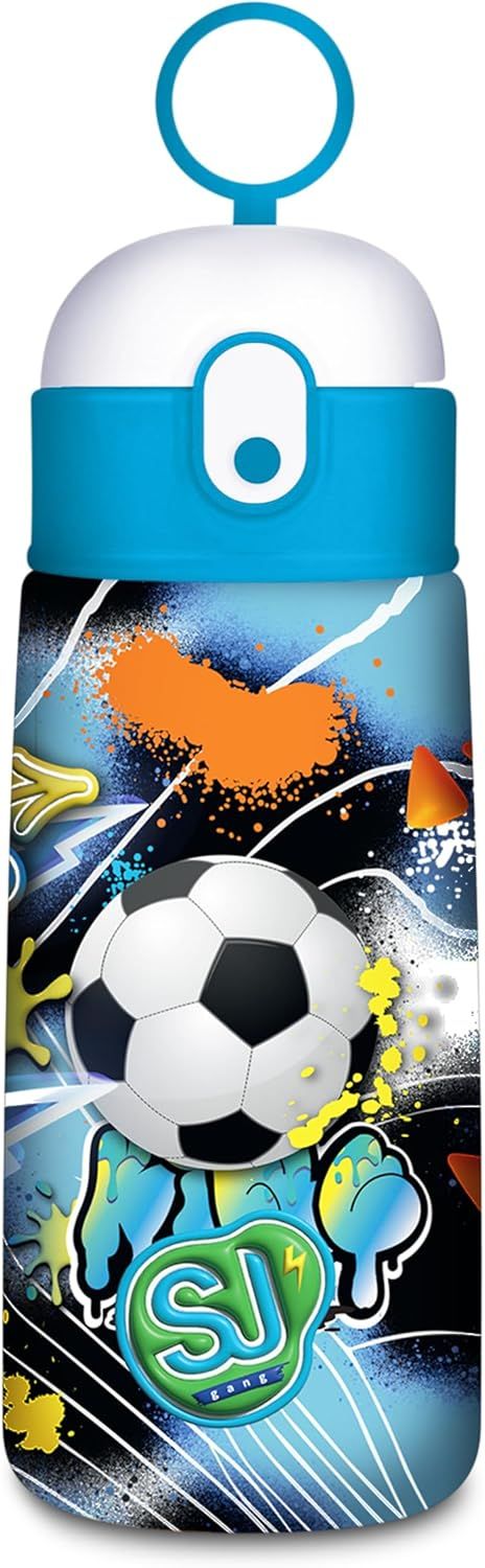 Sj Gang Football Straw Water Bottle