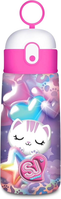 Sj Gang Kitten Straw Water Bottle
