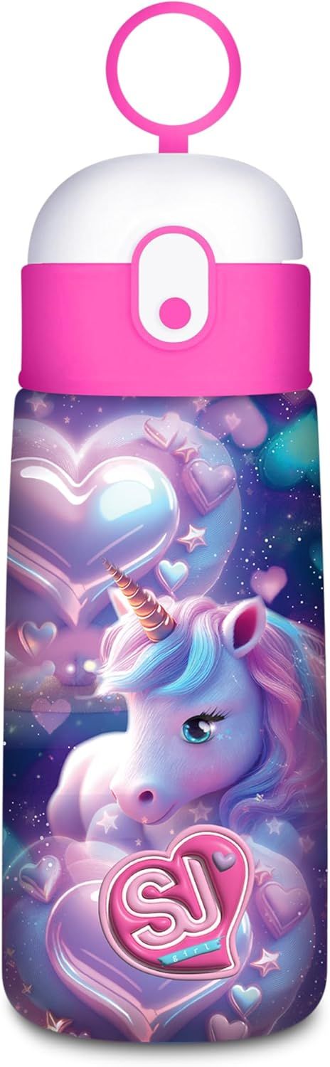 Sj Gang Unicorn Straw Water Bottle