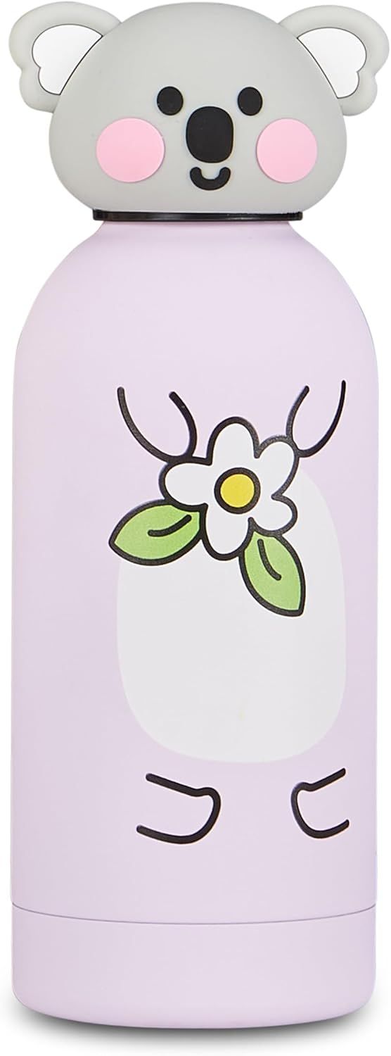 Cartomania Water Bottle with Koala-Shaped Cap