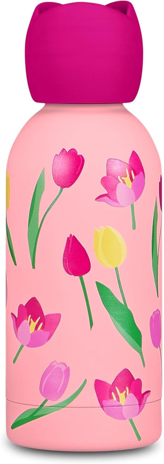 Cartomania Water Bottle with Flowers-Shaped Cap