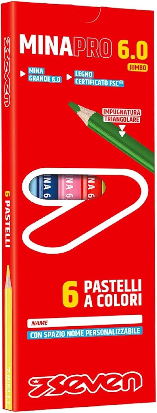 Seven Colored Crayons Mina Pro 6.0 - 6 pieces