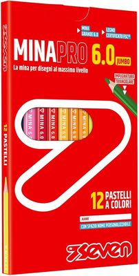 Seven Lápis de Cor Mina Pro 6.0 - 12 unidades