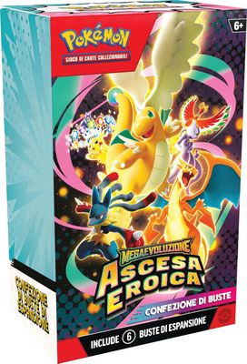 Pokémon: confezione di buste dell’espansione Megaevoluzione - Ascesa Eroica