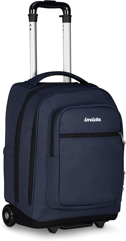 Invicta Trolley Bump Plain Petrol Blue