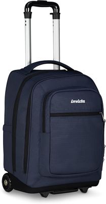 Invicta Trolley Bump Plain Petrol Blue