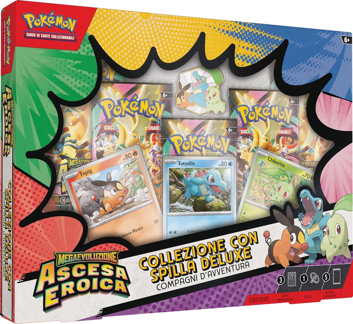 Pokémon: Mega Evolution—Heroic Ascension Buddy Adventure Deluxe Pin Collection