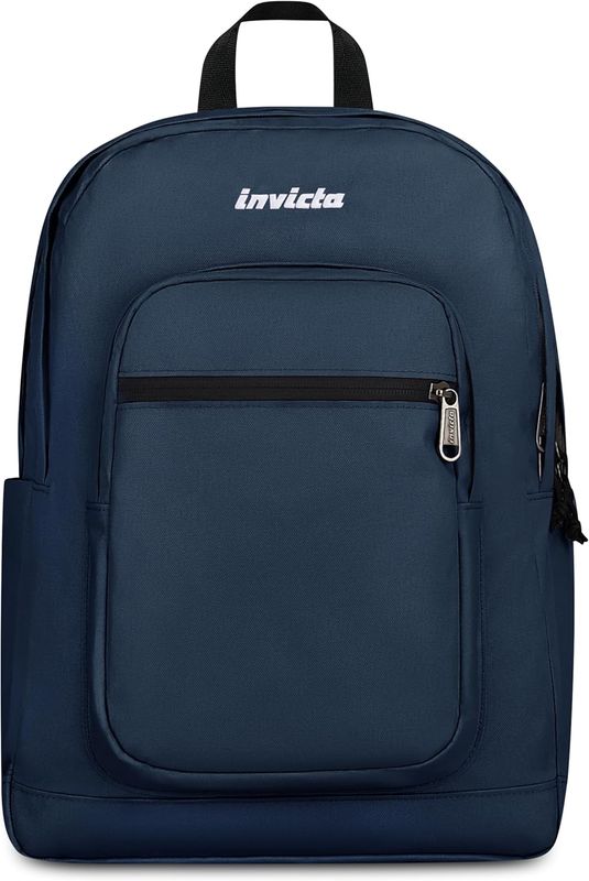 Invicta Jelek Plain Petrol Blue Backpack