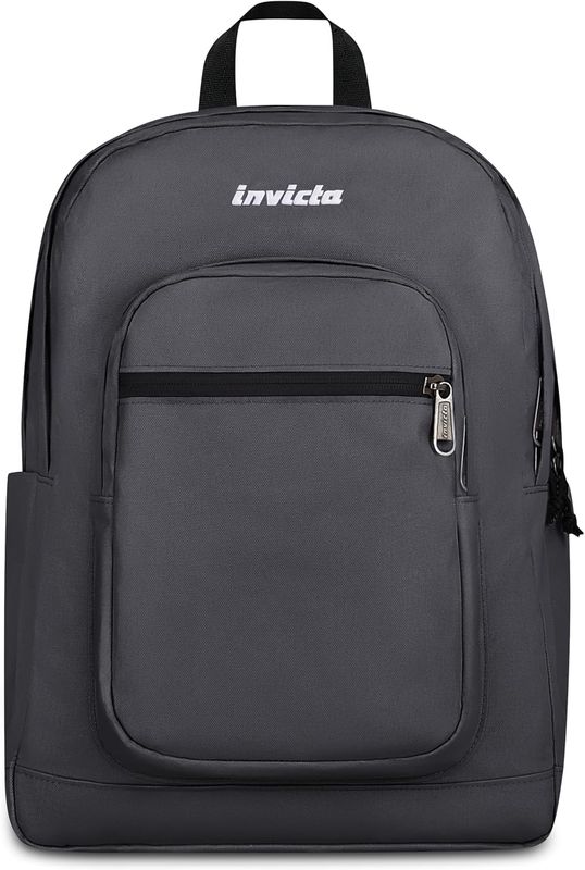 Invicta Jelek Plain Grey Backpack