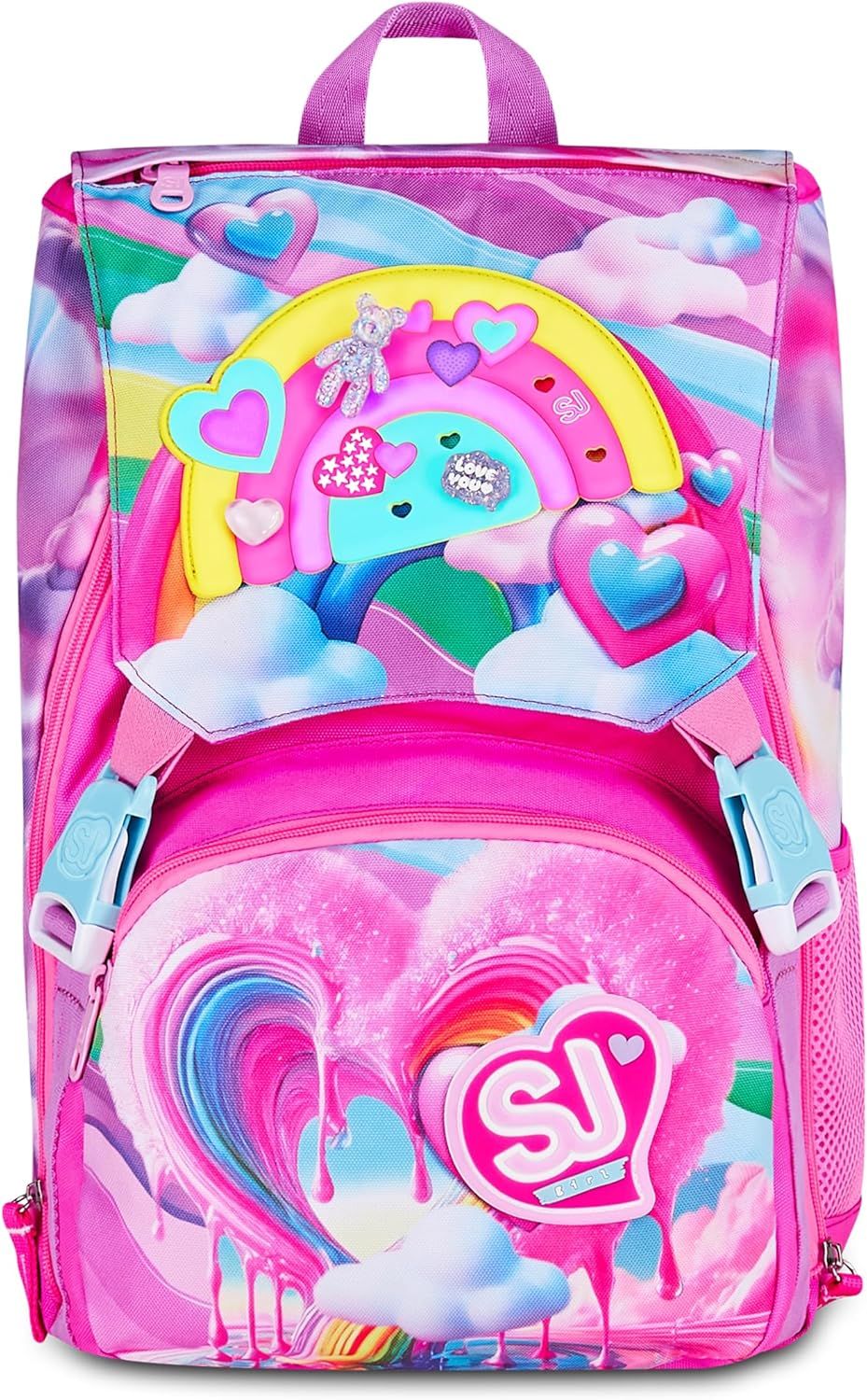SJ Gang Expandable Backpack Big Joyful Pins Girl