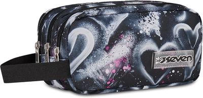 Seven Three Zip Freethink Hearts Pouch
