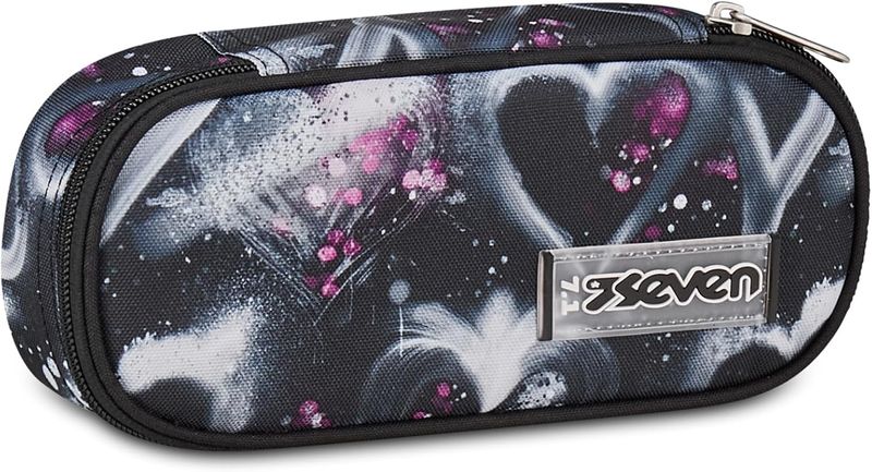 Seven Round Plus Freethink Hearts Pencil Case