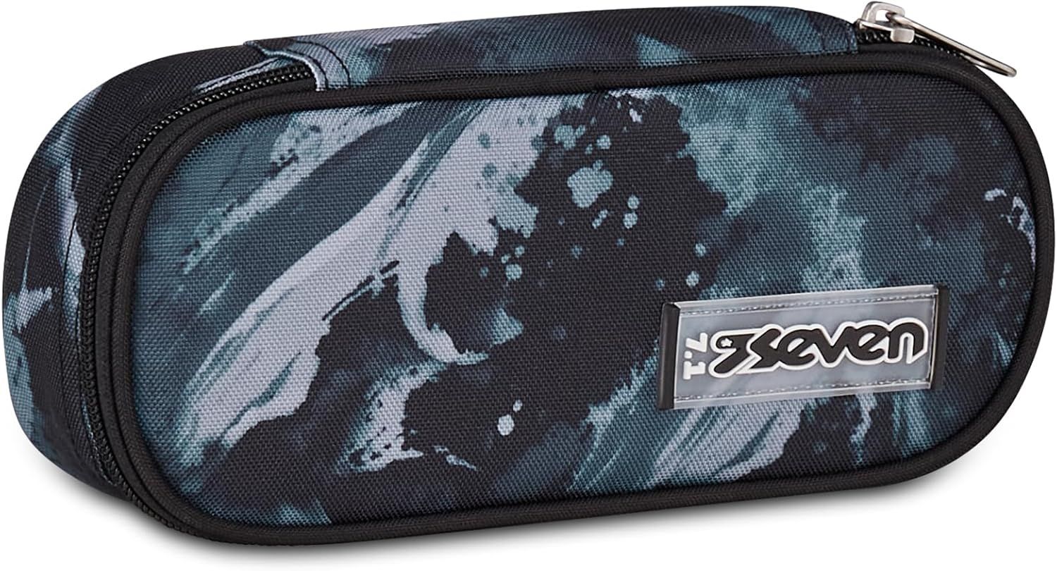 Seven Round Plus Freethink Sea Wave Pencil Case