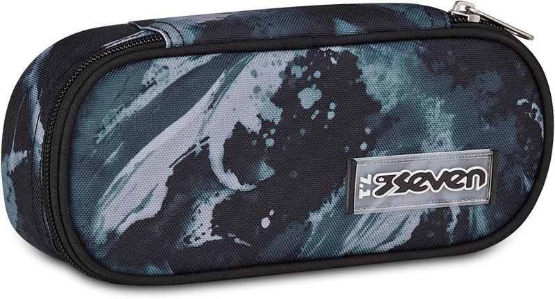 Seven Round Plus Freethink Sea Wave Pencil Case