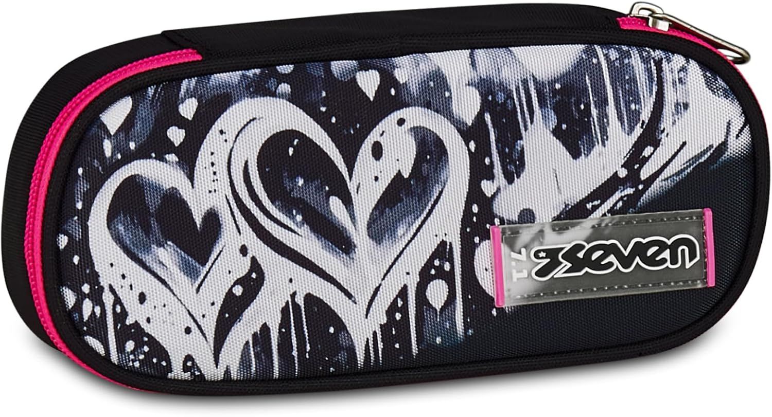 Seven Round Plus Pencil Case Plumpy Line Girl