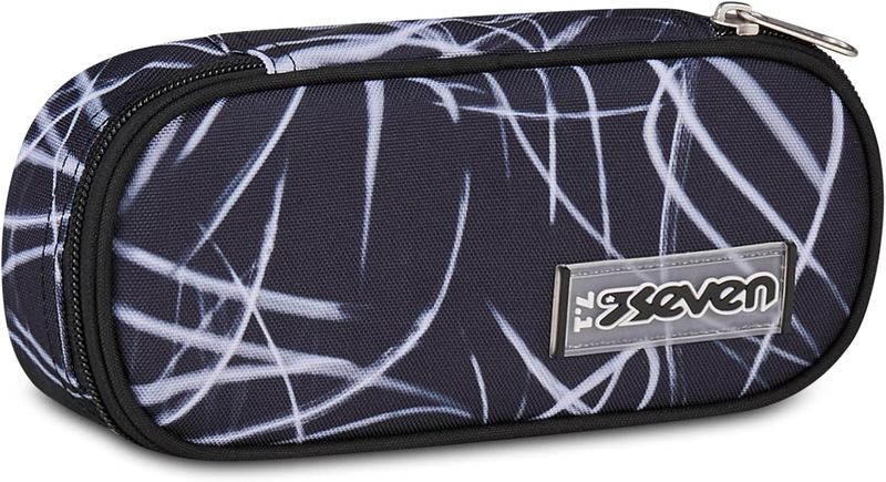 Seven Round Plus Pencil Case Freethink Line Mix