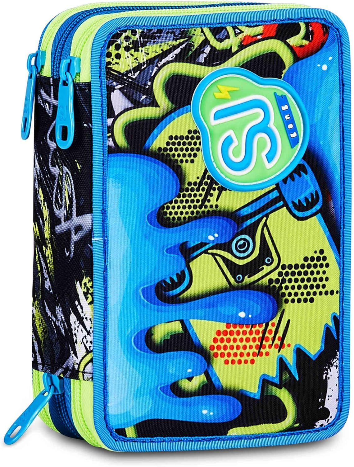 SJ Gang Triple Pencil Case Soft Pouch Boy