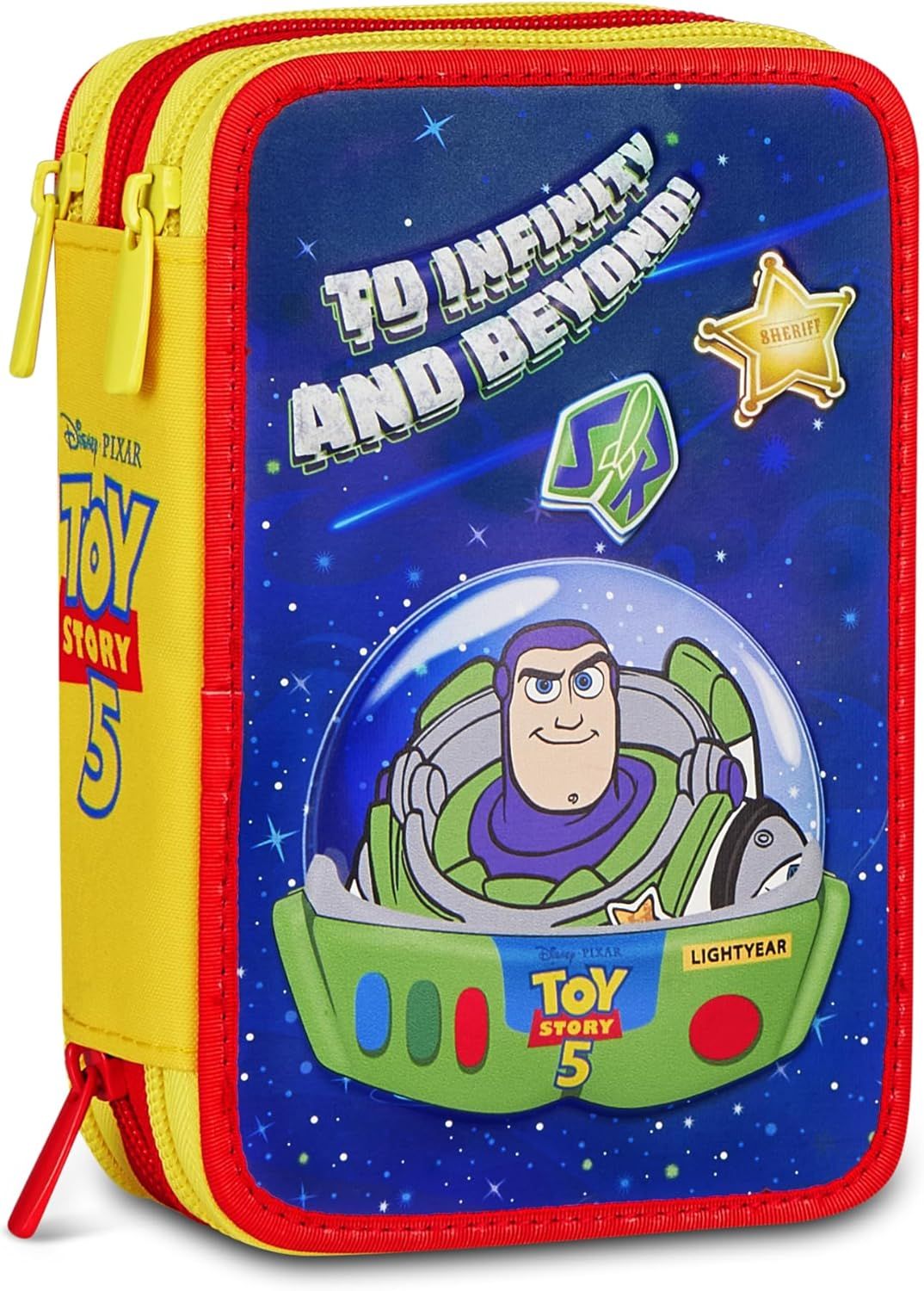 Seven Pencil Case 3 Zip Toy Story 5 To Infinity And Beyond