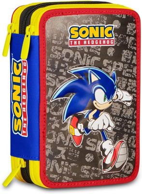 Seven Pencil Case 3Zip Sonic The Hedgehog - Hedgehog Speed