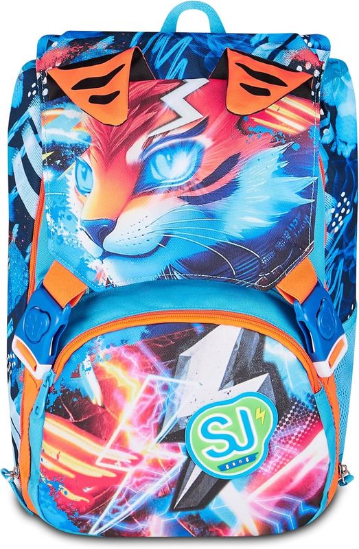 SJ Gang Expandable Backpack Big Speed Animal Boy Tiger