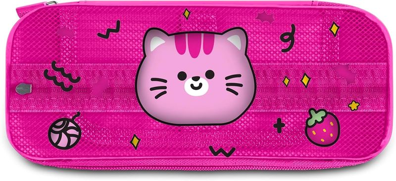 Cartomania Write Up Pencil Case Cat Fuchsia
