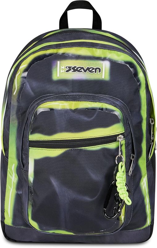 Seven Backpack Freethink Shadows Of Color Black and Yellow