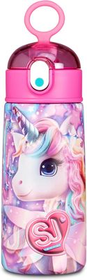 Sj Gang Borraccia Termica con Cannuccia Animali - Unicorno