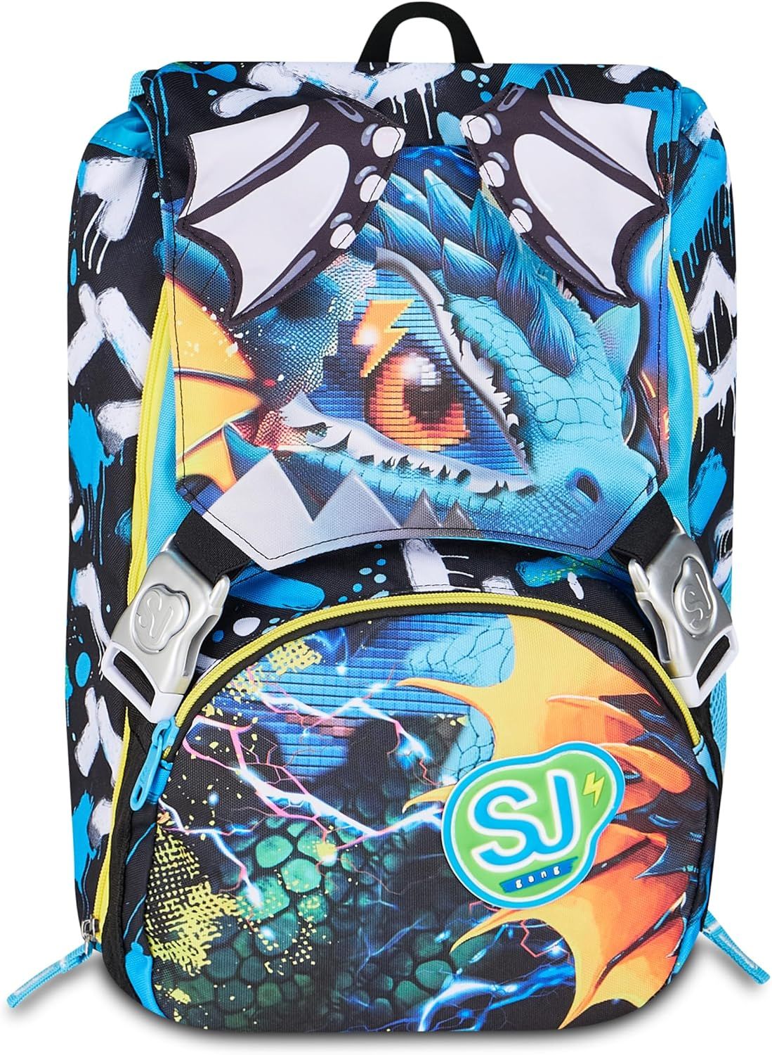 Sj Gang Expandable Backpack Big Metal Dragon Boy