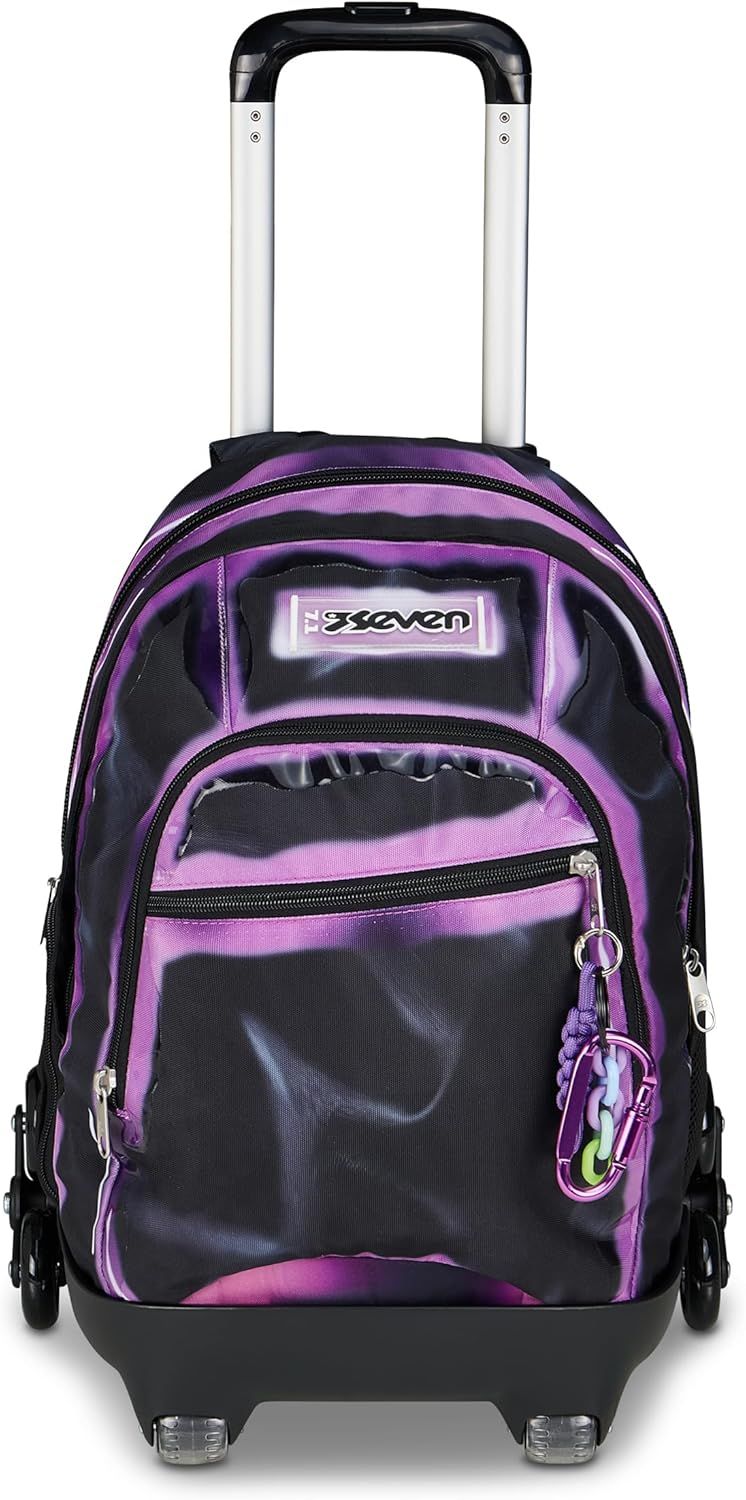 Seven Trolley Comby 8 Ruote Shadows Of Color Nero e Viola