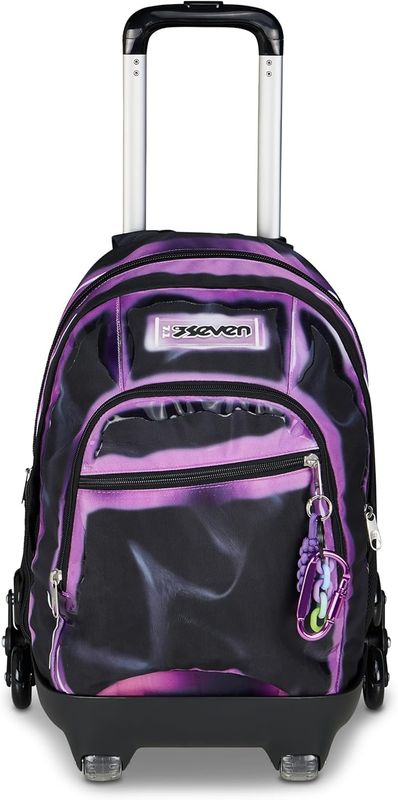 Seven Trolley Comby 8 Ruote Shadows Of Color Nero e Viola