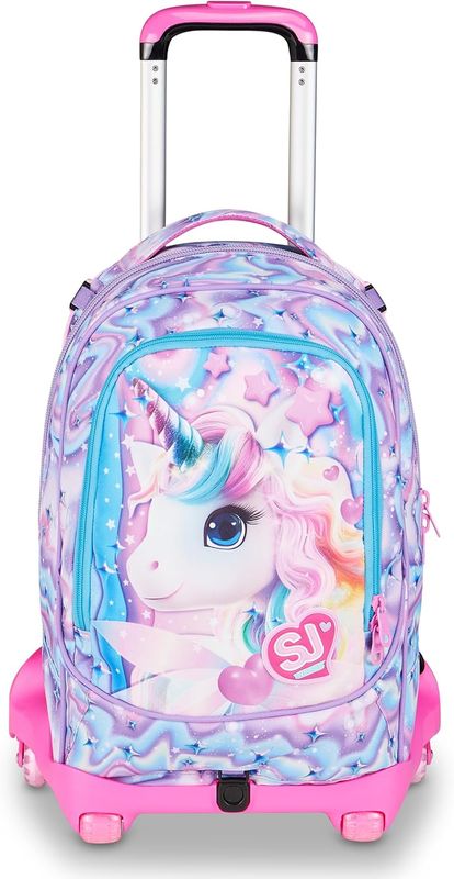 Sj Gang Trolley Jack-8 Ruote Glow Led Unicorn Girl