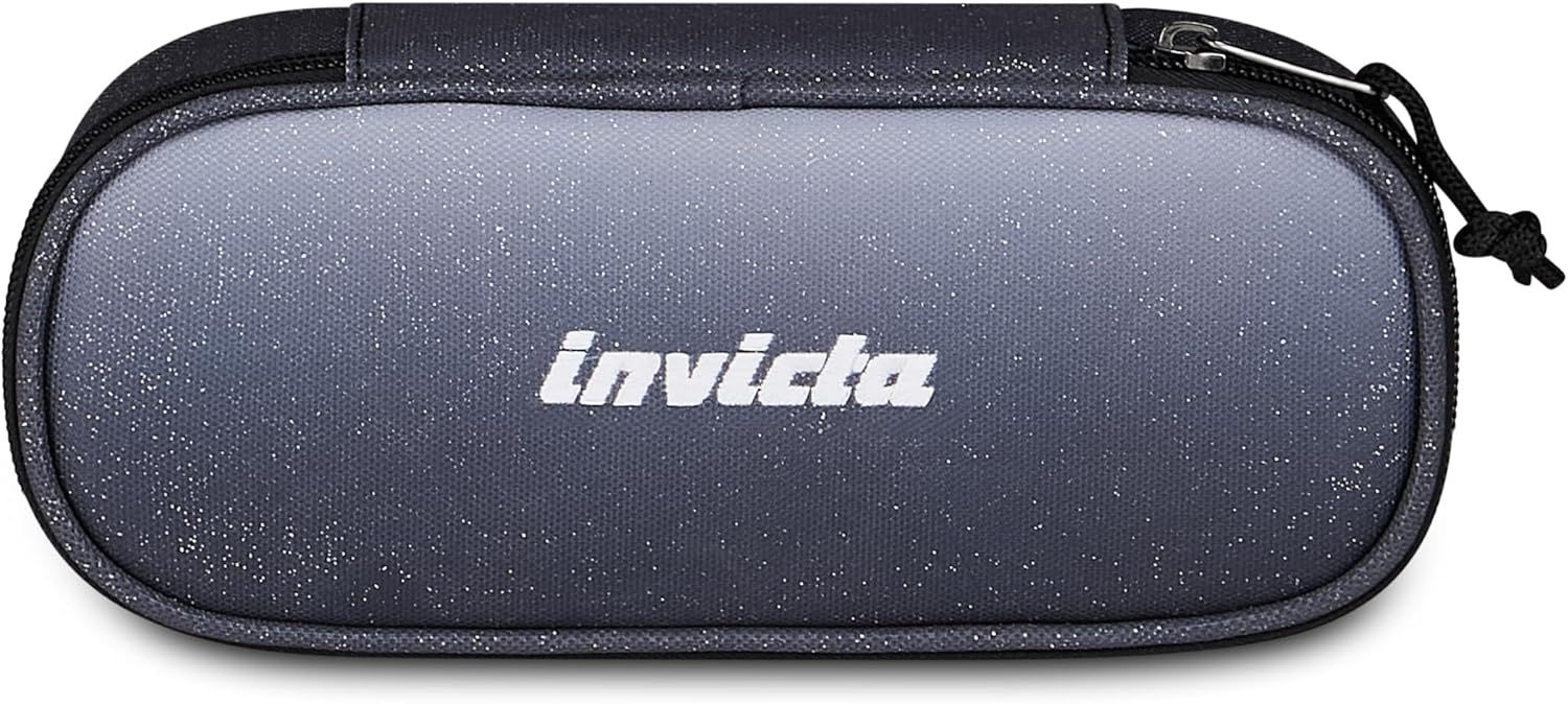 Invicta Lip Fantasy Shine Pencil Case Black and Gray