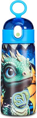 SJ Gang Botella Térmica con Pajita Animales Dragón