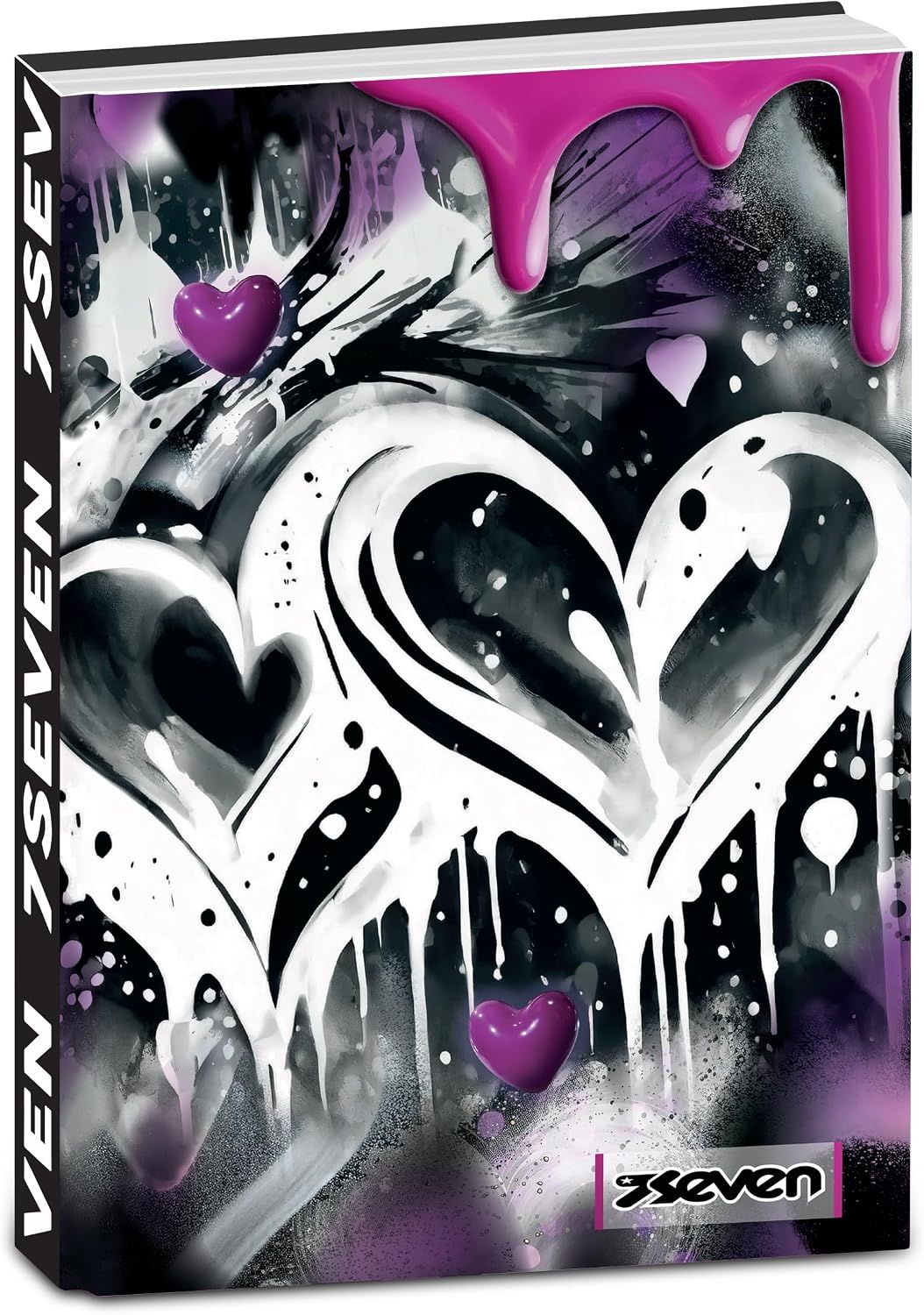 Seven Dated Pocket Diary 2026-2027 Hearts