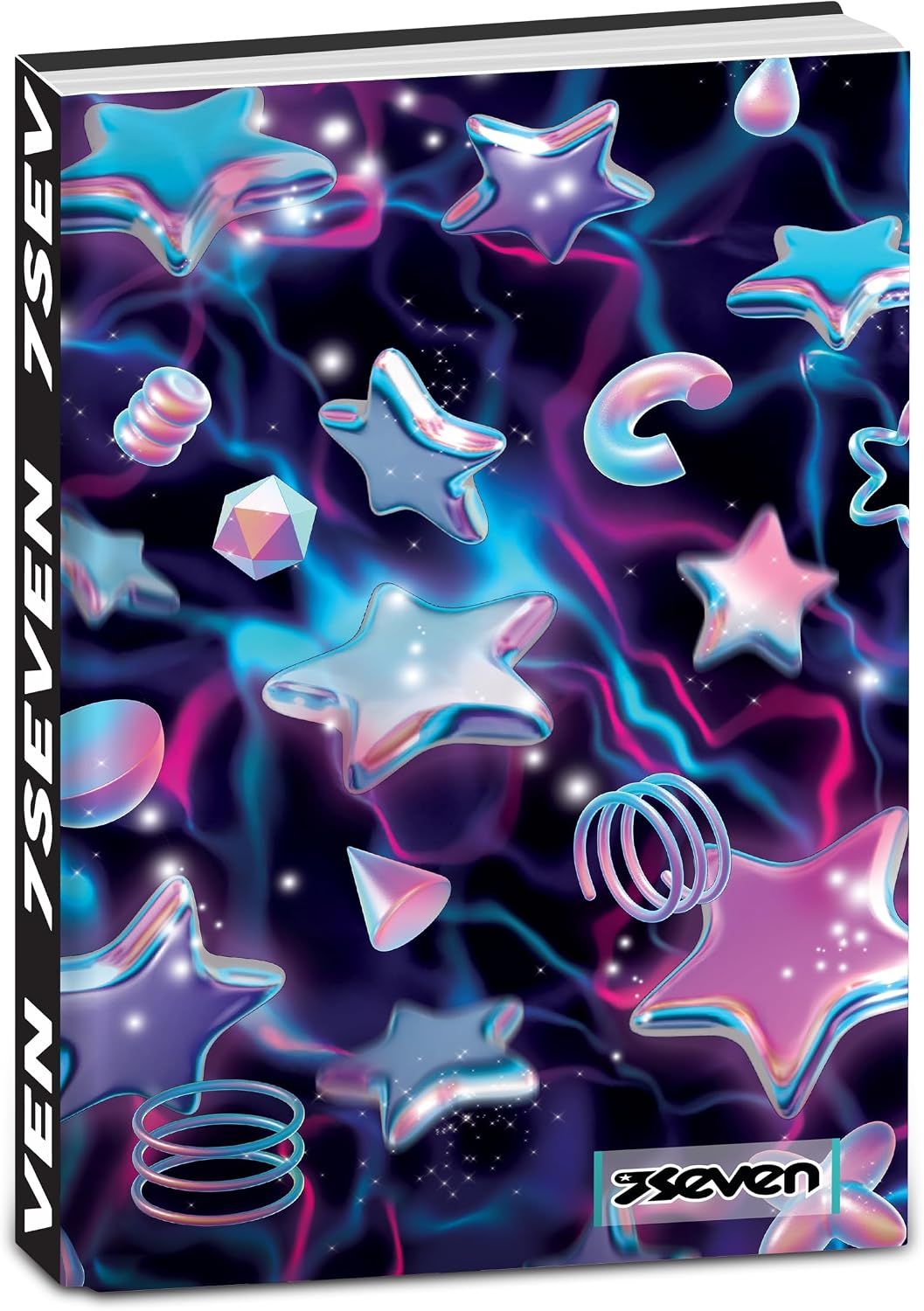 Seven Pocket Dated Diary 2026-2027 Stars