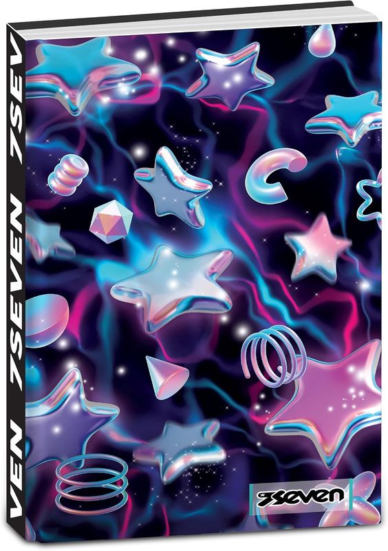Seven Pocket Dated Diary 2026-2027 Stars