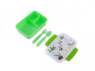 Pandastic Kids Lunch Box with Cutlery