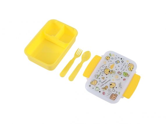 Bee Kids Lunch Box with Cutlery