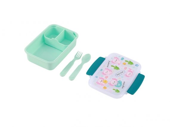 Kids Lunch Box with Cutlery Axolutely