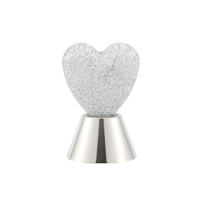 ITotal Sparkle Heart Lamp Silver Base XL2931B