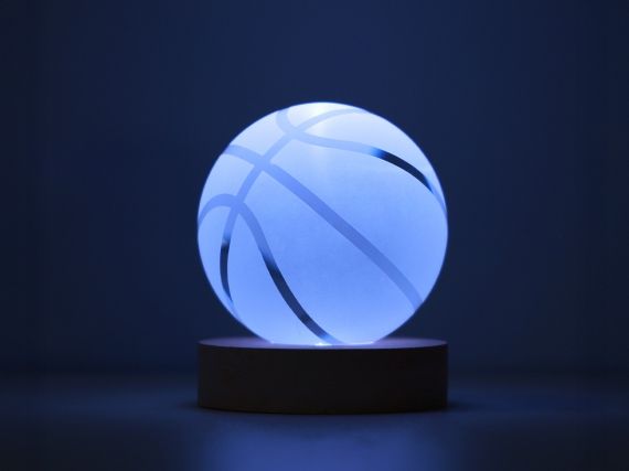 Medium Basketball Sphere Lamp - Total Juggling