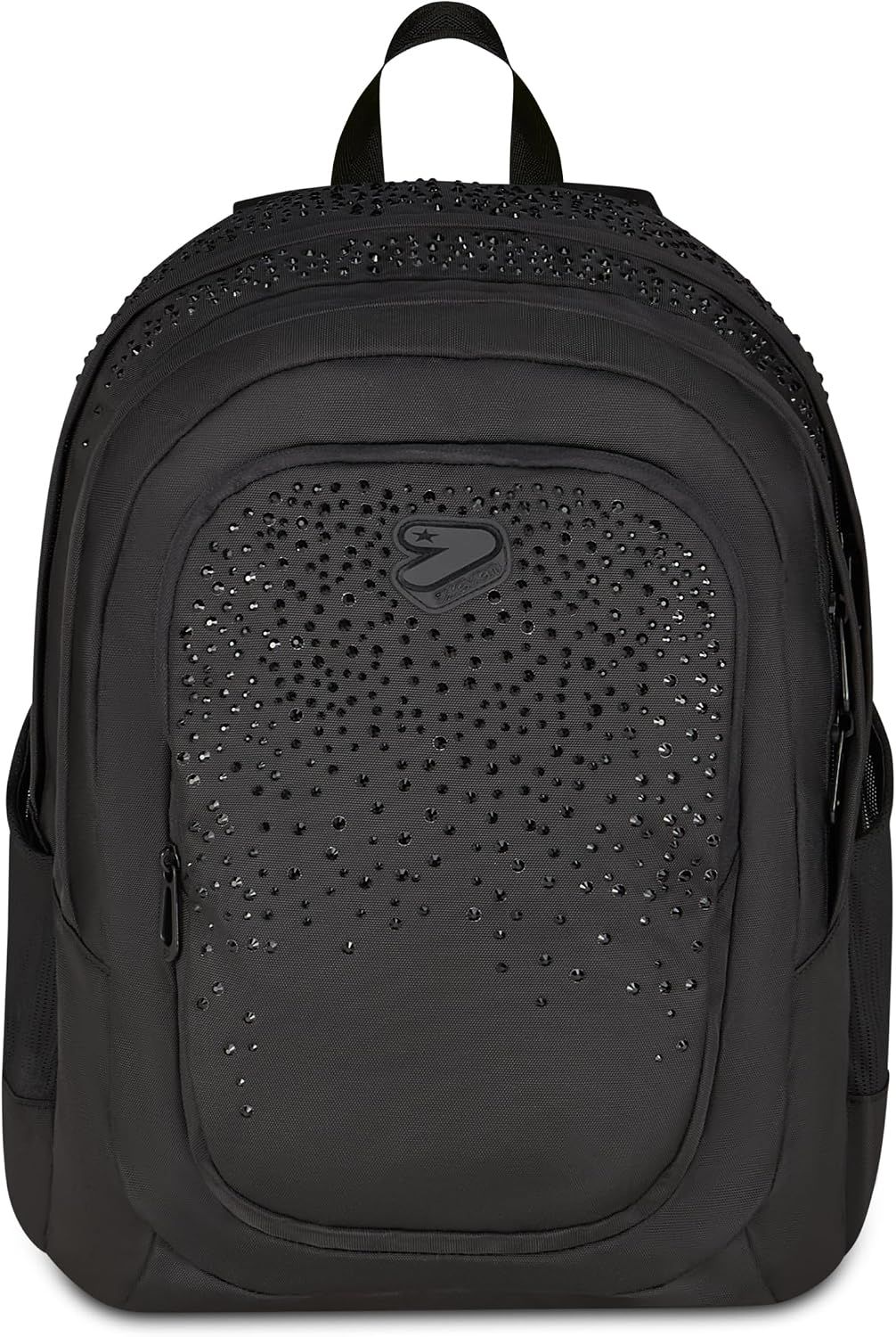 Seven Zaino Tech Glitzycute Nero con Brillantini Neri