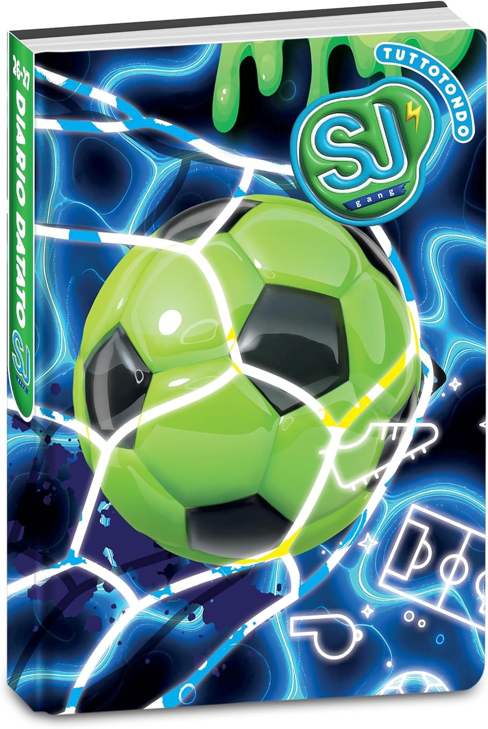 Sj Gang Soccer Ball Fluorescent Dated Diary