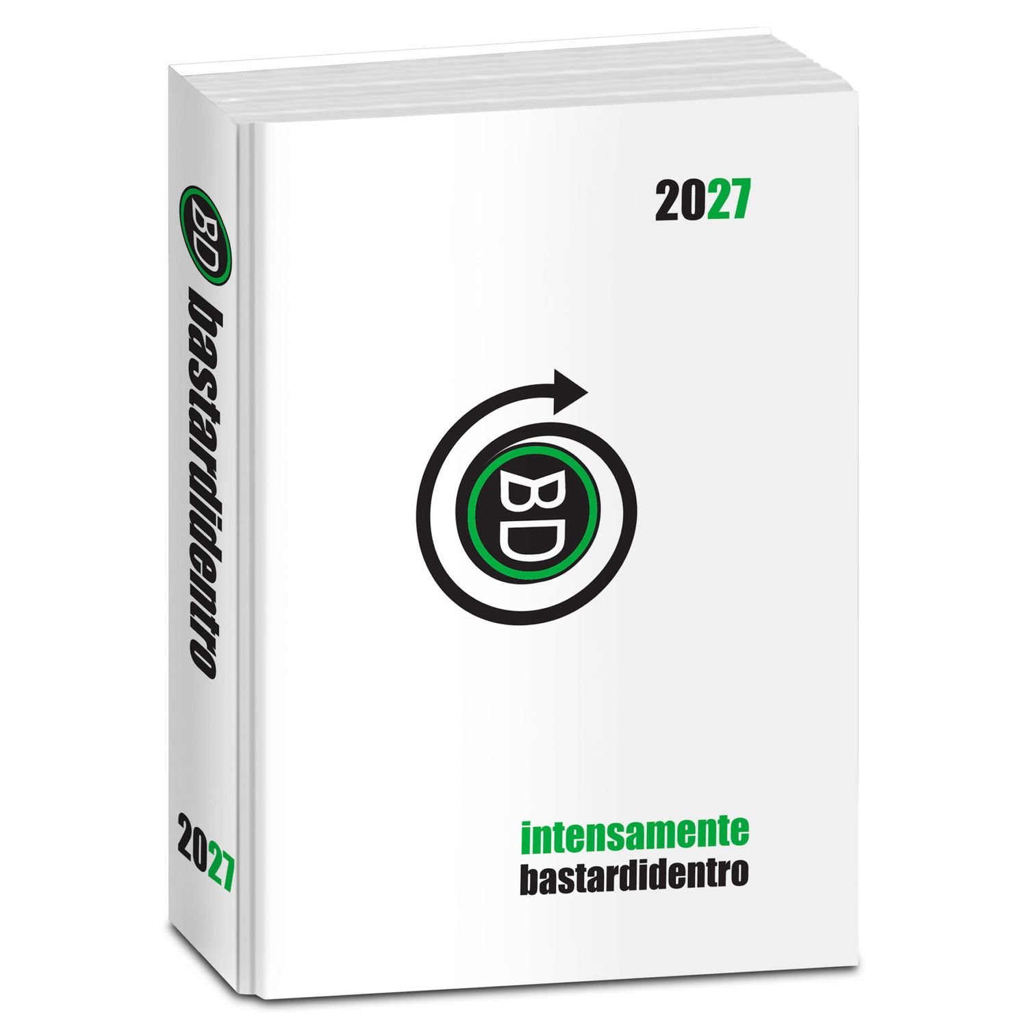 Diary BastardiDentro Intensely 2026/27 Dated Pocket 11.5×16 cm - White
