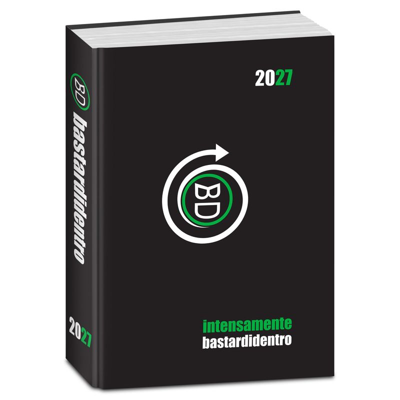 BastardiDentro Intensely Diary 2026/27 Dated 13.5×18.5 cm - Black
