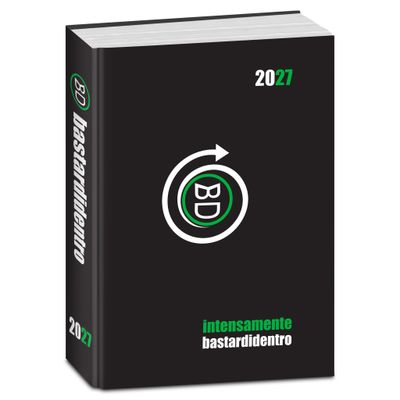 Diario BastardiDentro Intensamente 2026/27 Datato 13.5×18.5 cm - Nero