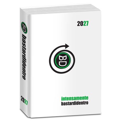 Diario BastardiDentro Intensamente 2026/27 Datato 13.5×18.5 cm - Bianco